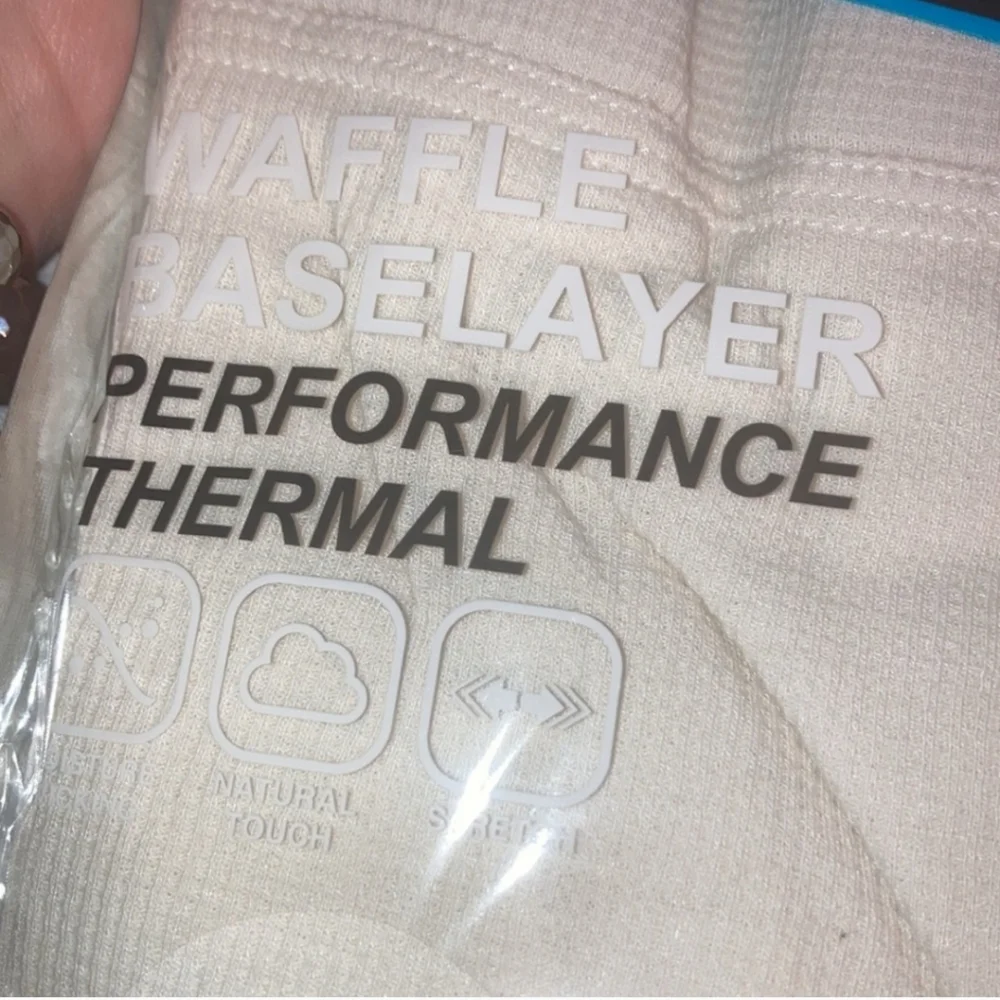 Savane Performance Thermal Pant Base Layer, Antique White Size XL
